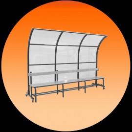 Klupe za rezevne igrače, zapisnički stolovi i dodaci